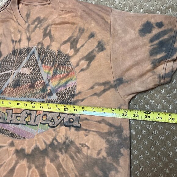 Pink Floyd Tie Dye Shirt SZ L/XL Dark Side of the Moon VTG Retro Band Tee Rocker - Picture 5 of 7